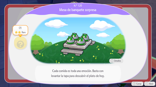 Mesa de banquete sorpresa