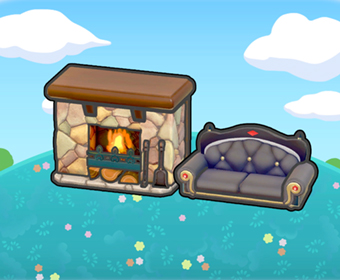 Zona de siesta con chimenea
