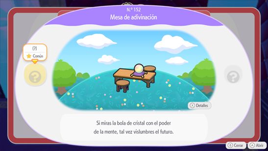 Mesa de adivinaci�n