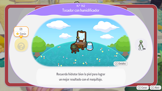 Tocador con humidificador