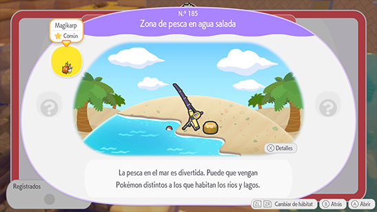 Zona de pesca en agua salada