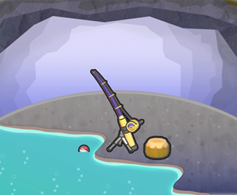 Zona de pesca en aguas termales