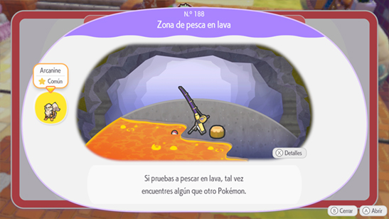 Zona de pesca en lava