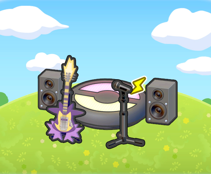 Escenario de rock agudo