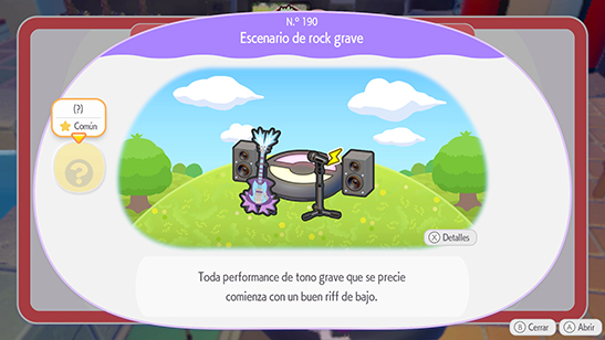 Escenario de rock grave