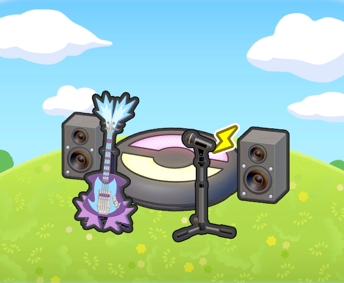 Escenario de rock grave