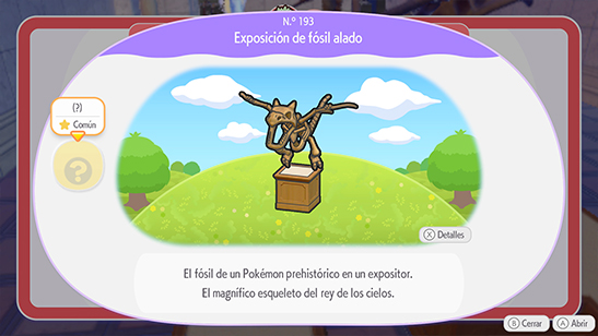 Exposici�n de f�sil alado