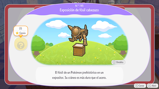 Exposici�n de f�sil cabezazo