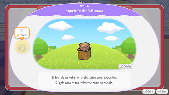 Exposici�n de f�sil coraza