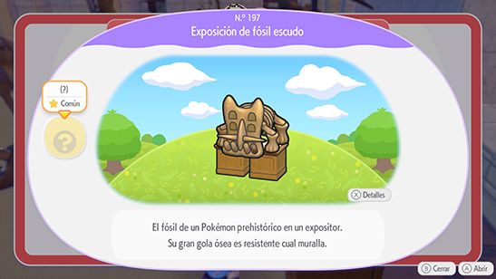 Exposici�n de f�sil escudo