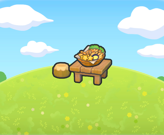 Mesa con patatas electrizantes