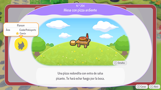 Mesa con pizza ardiente