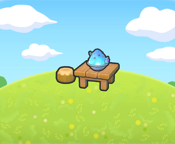 Mesa con granizado fresquito