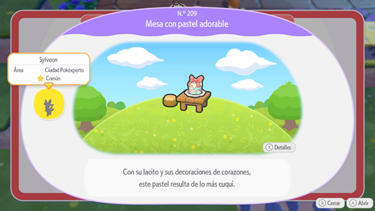 Mesa con pastel adorable