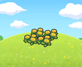 Lecho de flores serenas